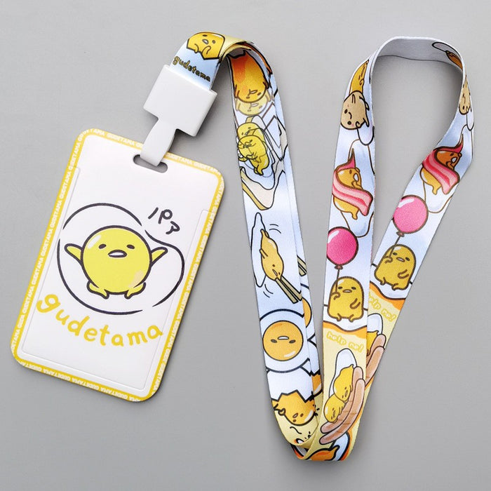Wholesale Trendy Plastic Cartoon Card Holder With Lanyard Student ID Badge Gift