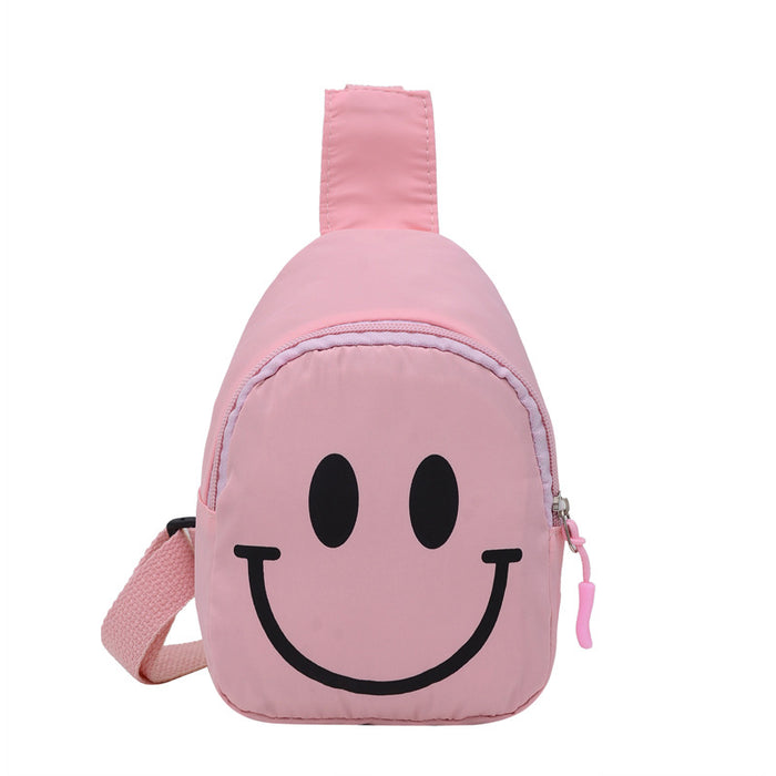 Wholesale Children's Smiling Face Chest Bag Shoulder Bag Small Shoulder Bag Sports Outdoor Bag JDC-SD-MO002