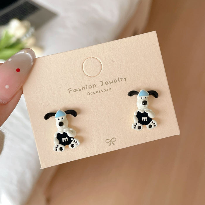 Wholesale Cartoon cute earrings with silver needles, niche and exquisite personalized earrings