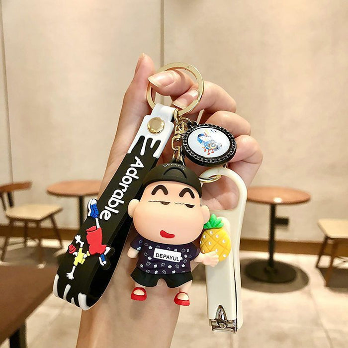 Wholesale  Key Chain Cartoon Car Key Pendant Men and Women Couple School Bag Hanging Ornaments