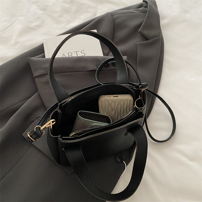 Wholesale Trendy and fashionable bucket bag, simple and versatile shoulder bag, casual bag