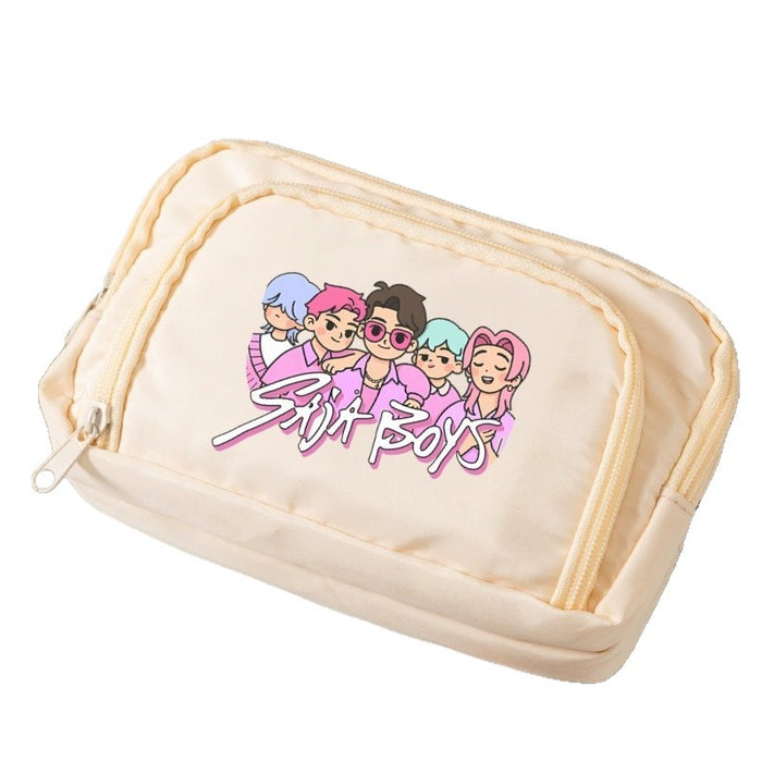 Wholesale Candy-colored cartoon print Pencil Bags for primary and secondary school girls
