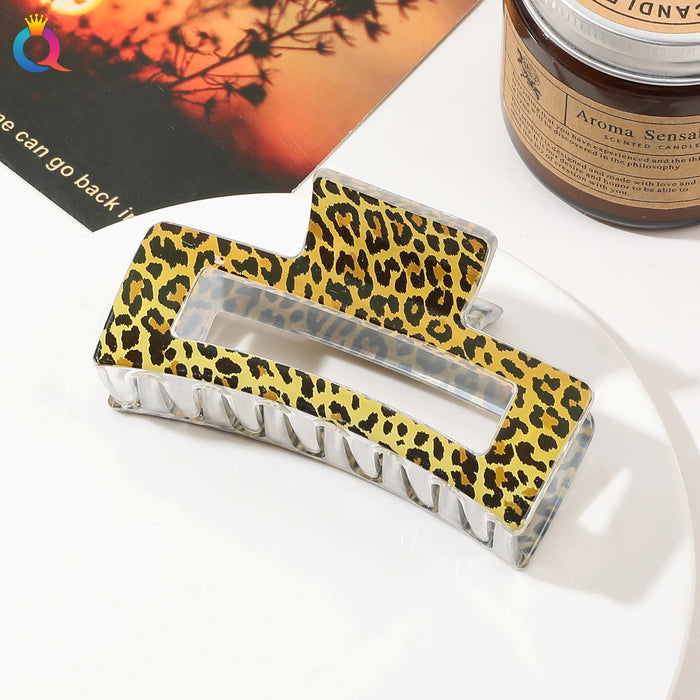 Wholesale Resin Leopard Hairpin JDC-HC-Yiyue008