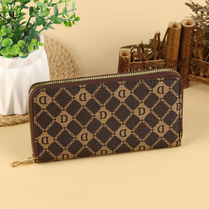 Wholesale Urban Casual PU Leather Long Wallet with Card Slots and Phone Pocket MOQ≥3