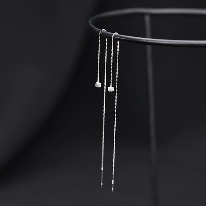 Wholesale Tassel style long earrings with a simple and high-end feel