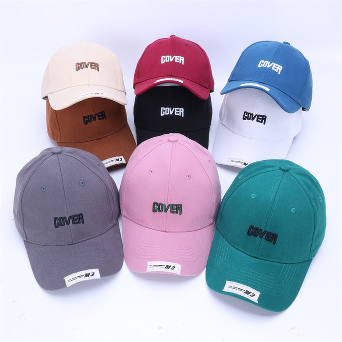 Wholesale Fashionable embroidered letter baseball cap, summer sun shading duckbill cap