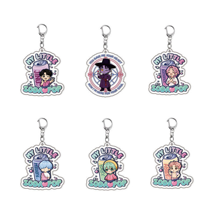 Wholesale Girl group acrylic keychain anime surrounding cute pendants