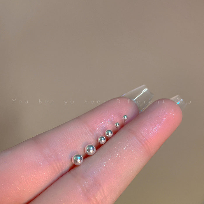 Wholesale Sterling silver needle small earrings for women, high-end, no-removal ear bone ear stick earrings