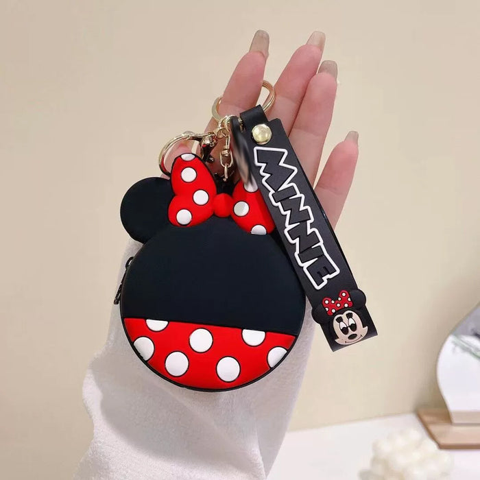 Wholesale Fashion Silicone Cartoon Coin Purse With Zipper Transparent Small Wallet Pendant