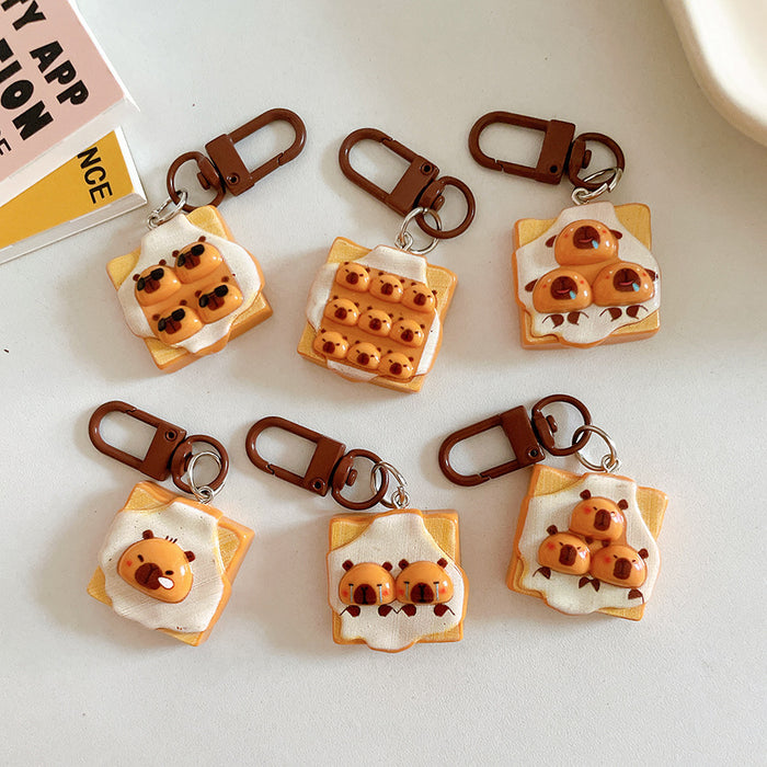 Wholesale Personalized and creative keychain pendant cartoon student backpack hanging accessory with accessories