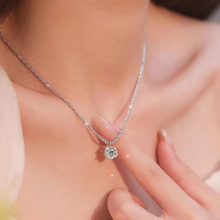 Wholesale Diamond zircon necklace, simple and versatile collarbone chain bracelet, temperament necklace accessory