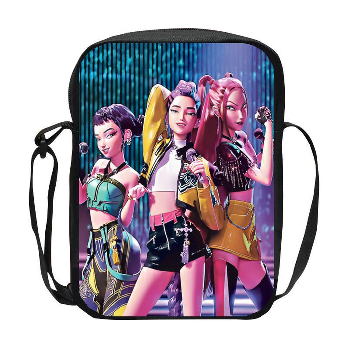 Wholesale K-Pop Hunter Witch Group Children' s Casual Shoulder Bag DIY Customized Men' s and Women' s Crossbody Bag