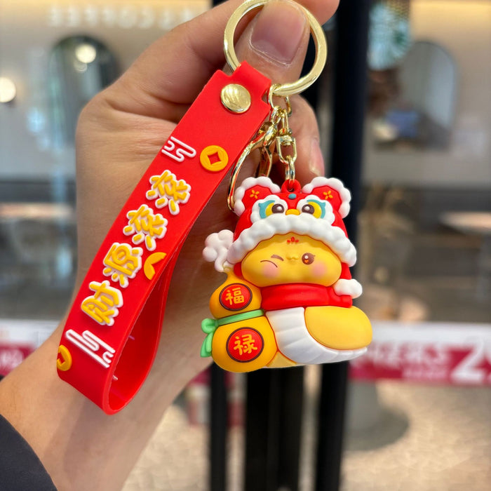 Wholesale  Cute Snake  Lucky  Doll Keychain Pendant