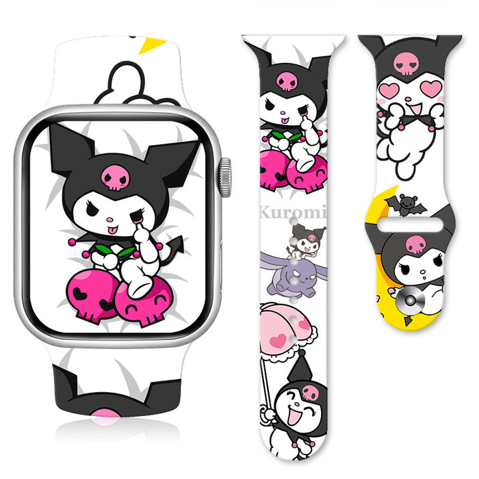 Wholesale Silicone Cartoon Printed Watch Strap JDC-WD-NuoQi008