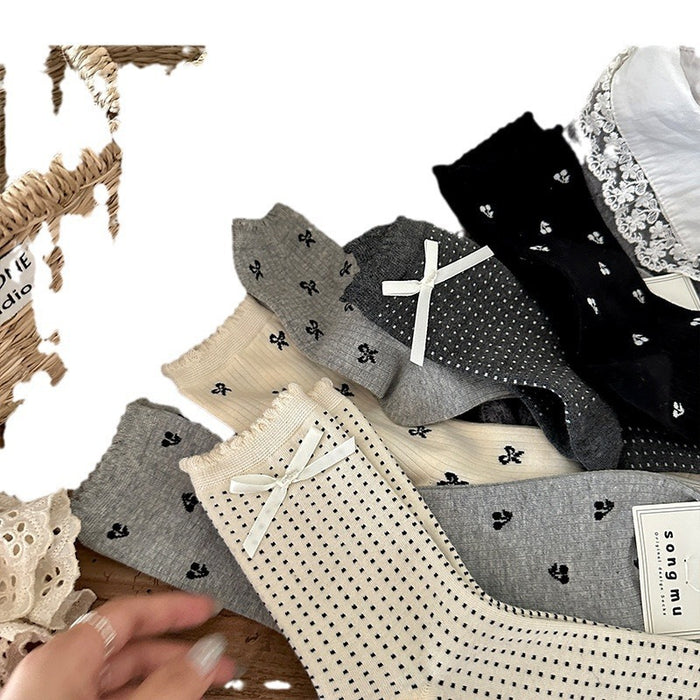 Wholesale Socks Girl Mid Socks Girl Autumn Stacking Socks