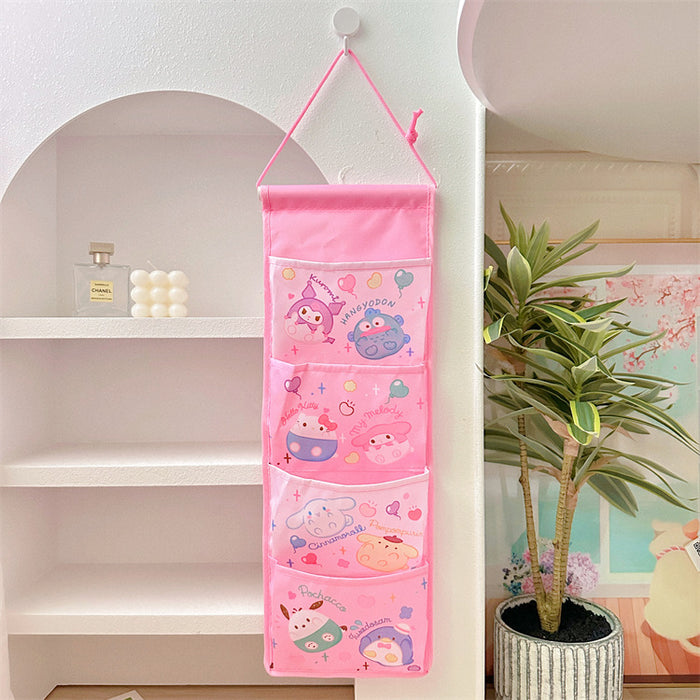 Wholesale Cartoon hanging bag storage wall hanging bag ugly fish dormitory sundries storage bag