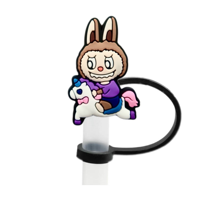 Wholesale 10pcs silicone suction pipe large diameter cartoon cute dust plug