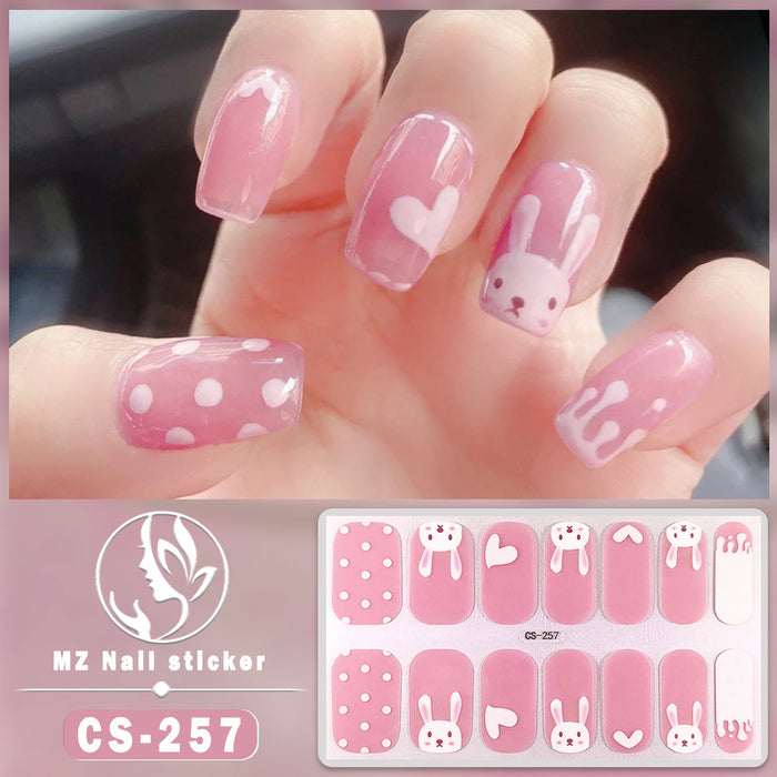 Wholesale No-bake Gel Waterproof Long-lasting 3D Nail Stickers JDC-NS-ARS006