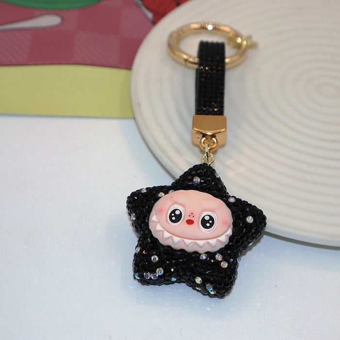 Wholesale Soft Clay Keychain with Diamonds,  Cute Personalized Bag Pendant,  Car Keychain,  Colorful Accessories