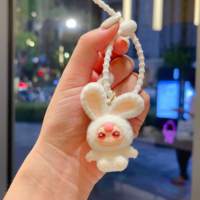 Wholesale Flocked  Keychain  Big Cousin Doll Pendant Accessory Exquisite Ornament Desktop Decoration Gift