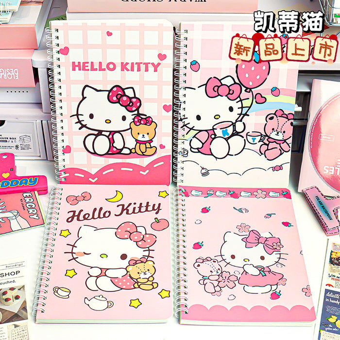 Wholesale 4 Sets of A5 Coil Cartoon Paper Notebook JDC-NK-YYC002