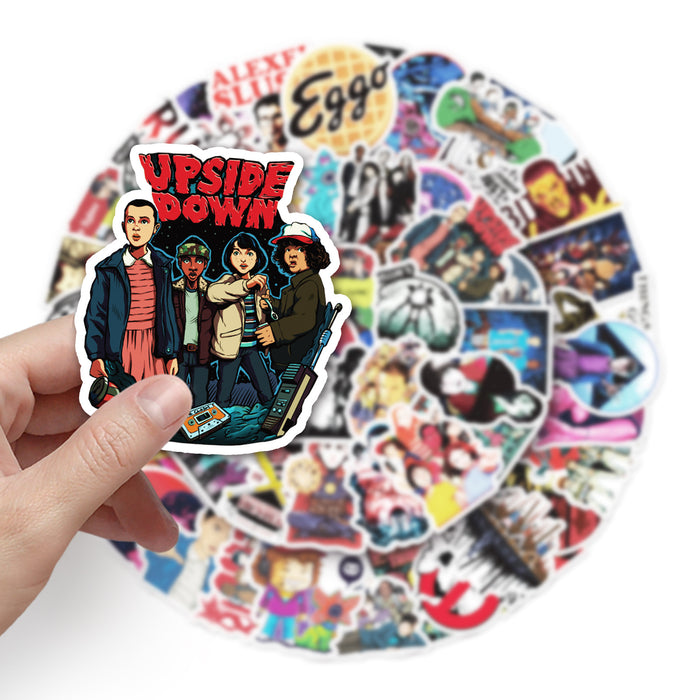 Wholesale 51pcs Cartoon TV series graffiti stickers luggage car motorcycle refrigerator cartoon decorative stickers