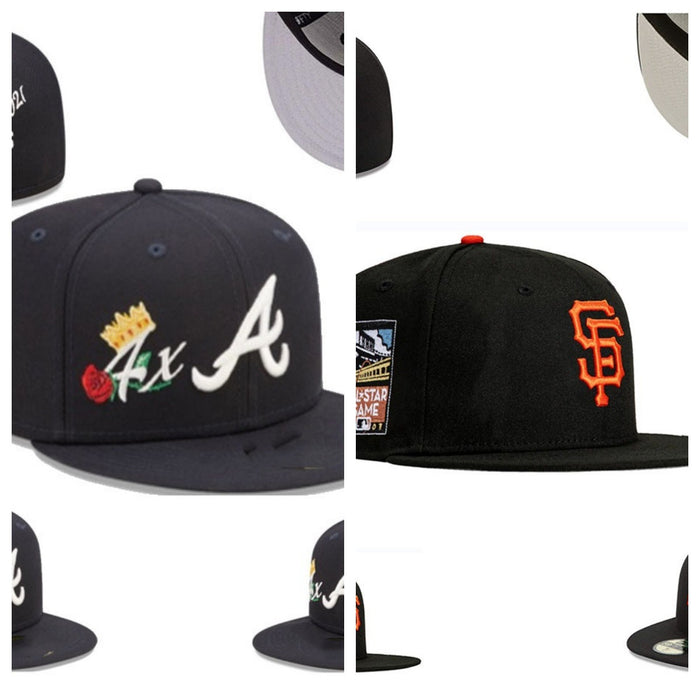 Wholesale Size Hats Baseball Caps Sun Hats Flat Brim Hats Couple Hats MLB Hats JDC-FH-HF001