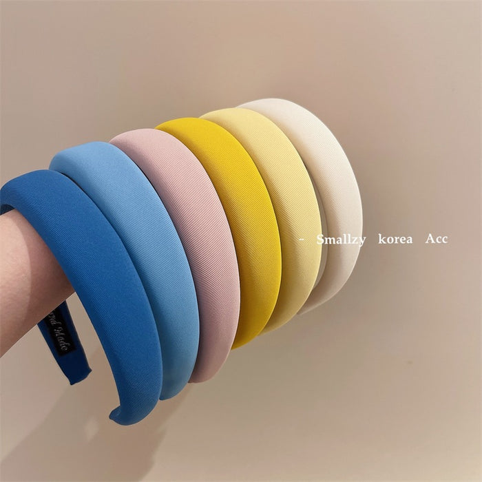 Wholesale Solid color fabric headband with versatile hair clips and external headband