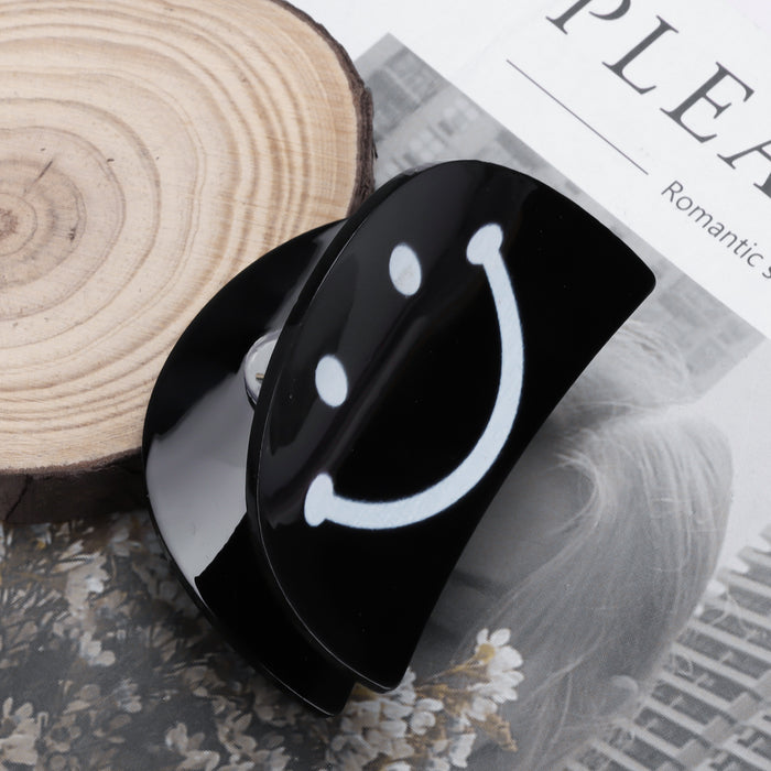 Wholesale Smiley Face Shape Acrylic Material Hairpin Back of Head