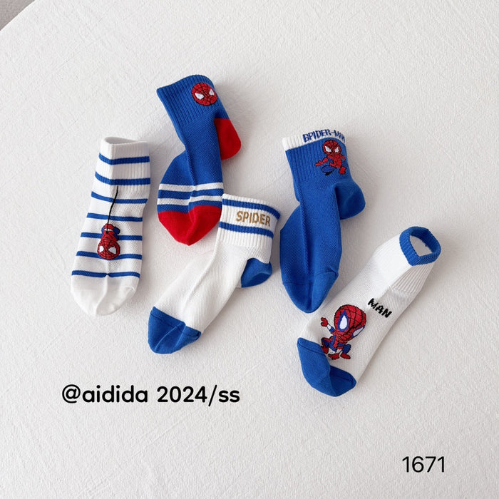 Wholesale Thin mid tube socks with mesh for boys, baby socks, children's socks