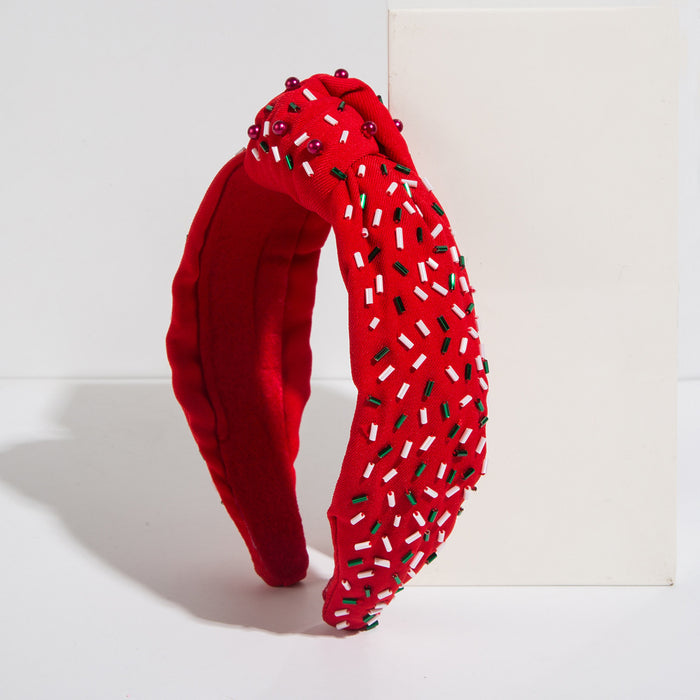 Wholesale Hand-ed glass tube headband with wide band