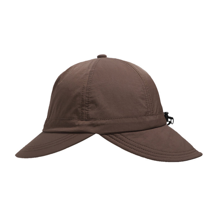 Wholesale Sunshade double brimmed duckbill cap with buckle for hiking and outdoor baseball cap