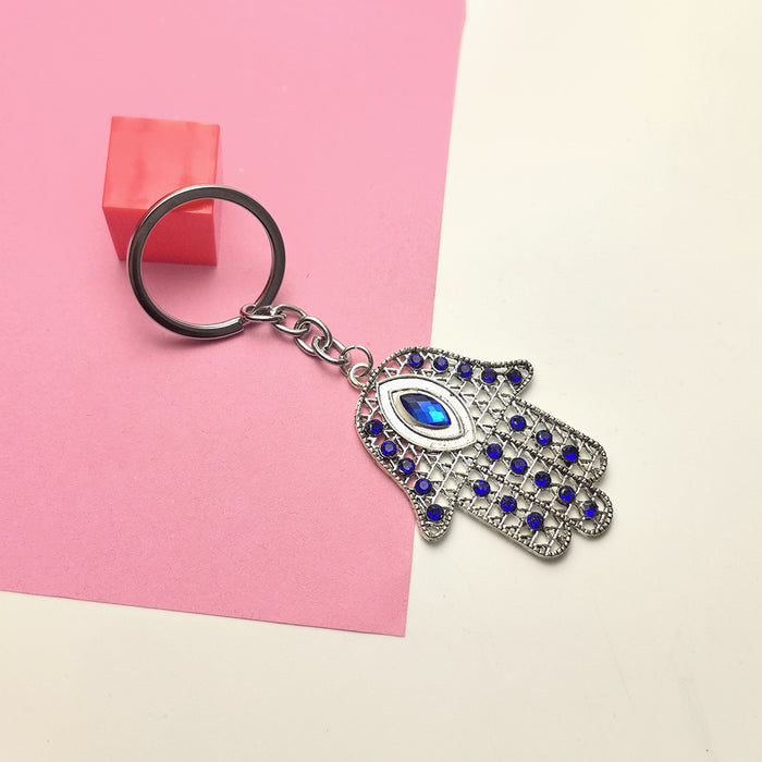Wholesale Blue Eye Pendant Flower Butterfly Keychain Pendant Bag