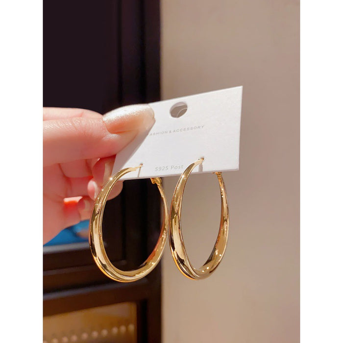 Wholesale Circle Earrings Women's Exaggerated Simple Cold Wind Earrings Niche