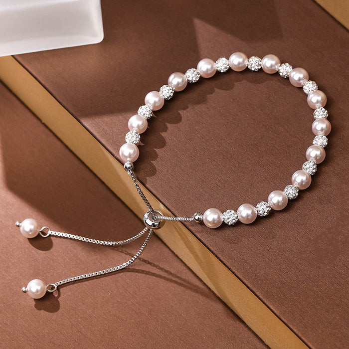 Wholesale Pearl bracelet, women's bead, high-end and niche crystal jewelry