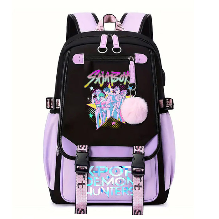 Wholesale  Fashionable Color-Block Unisex Backpack , Lightweight and Large Capacity