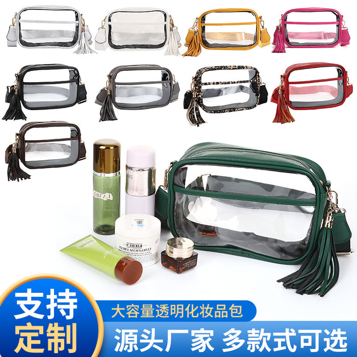 Wholesale TPU Leather Transparent Crossbody Bag Silver Urban Simple Shoulder Bag MOQ≥2
