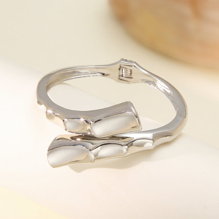 Wholesale Bracelet with exaggerated personality, bamboo knot opening for women, hot selling bracelet