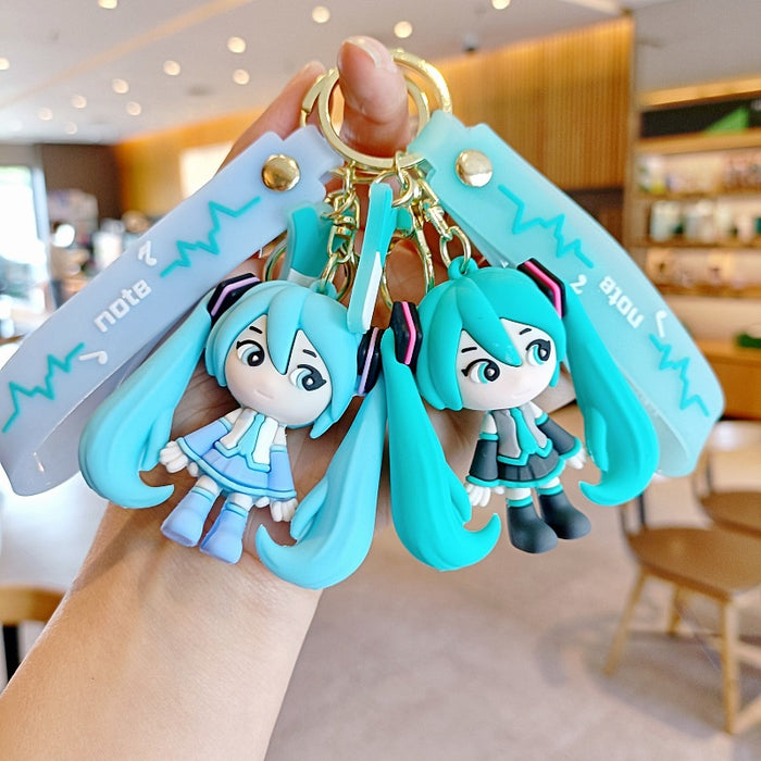 Wholesale Silicone Cartoon Doll Keychain JDC-KC-MingT164