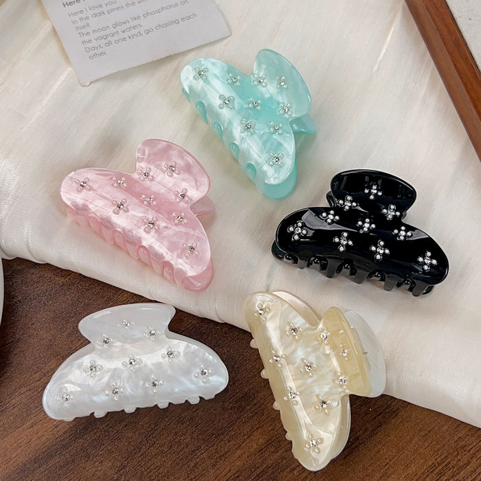 Wholesale Floral Acrylic Hair Clip - Trendy Fashion Accessory
