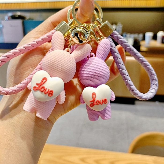 Wholesale PVC Wool Animal Keychain JDC-KC-MingT127