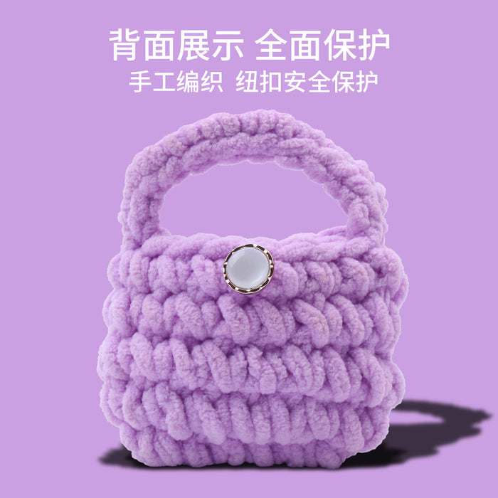 Wholesale Plush Monster airpodspro Cyber Popular Knitted Headset Protective Case Coin Purse Children's Handbag