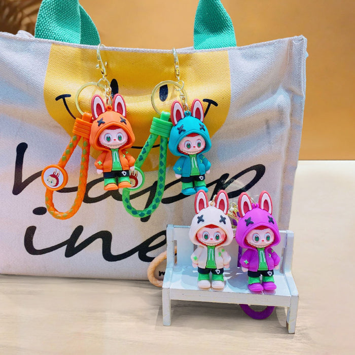 Wholesale Cartoon figurine keychain small gift book, bag, pendant