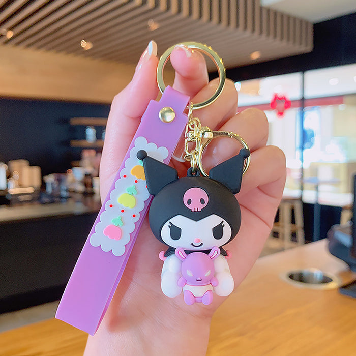 Wholesale Cute 3D Doll Silicone Keychain JDC-KC-MingT145