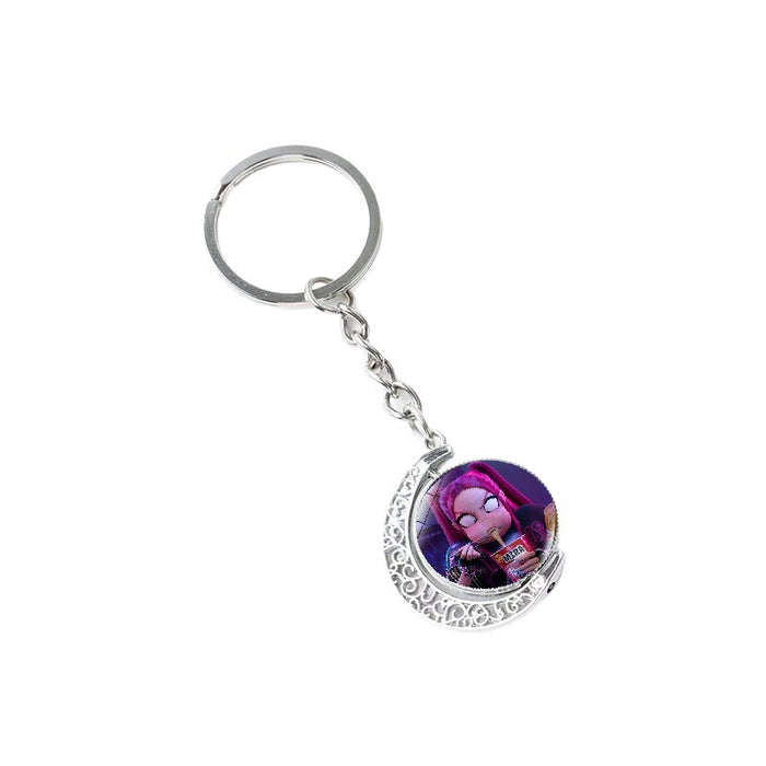 Wholesale Kpop Double-sided rotating pendant keychain