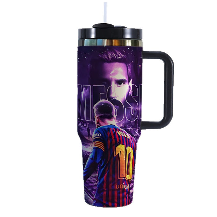 Wholesale Tumbler Stainless Steel Insulated Mug,  40oz Large Capacity,  Football Style