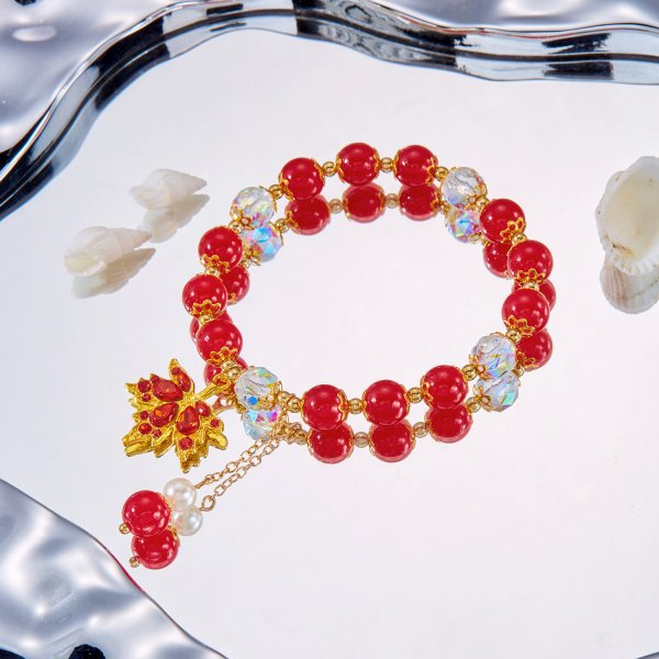 Wholesale Money Bag for Girlfriend Gift Guofeng Beaded Bracelet