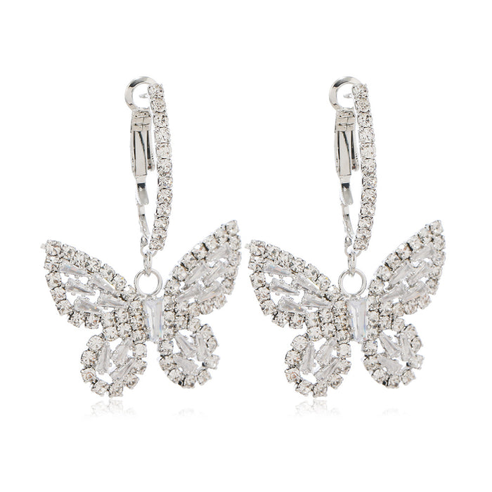 Wholesale Butterfly knot simple earrings