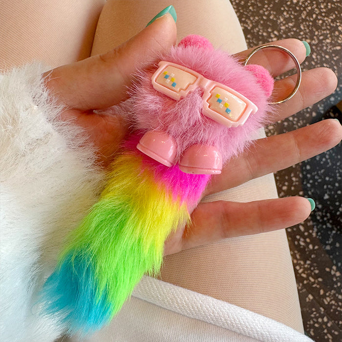 Wholesale Handmade Cute Bag Plush Pendant Jewelry Creative Little Girl Heart Keychain