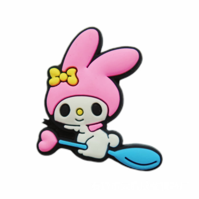 Wholesale 100 Pcs Shoe Flower Shoe Buckle Hole Shoe Accessories PVC Soft Glue Jewelry